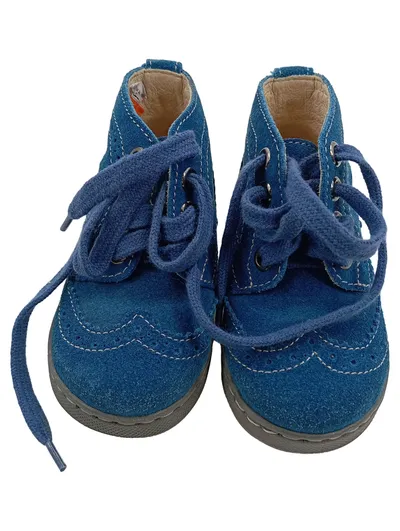 Naturino Kinder Stiefel Blau Gr. 21 Wildleder Schnürschuhe Casual