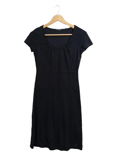 Marc O'Polo Damen Freizeitkleid Gr. 34 Schwarz Casual Kurzarm