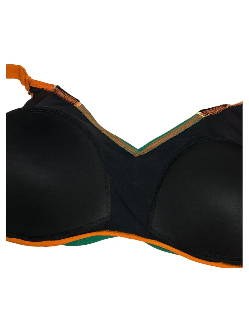 Ulla Popken Bikini Damen Gr. 50 Orange Grün Schwarz Bademode 4