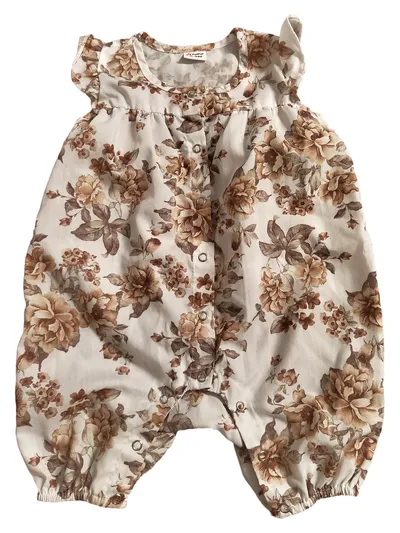 PATPAT Baby Body Mädchen Blumenmuster Rüschen Knopfleiste Mehrfarbig Gr. 74