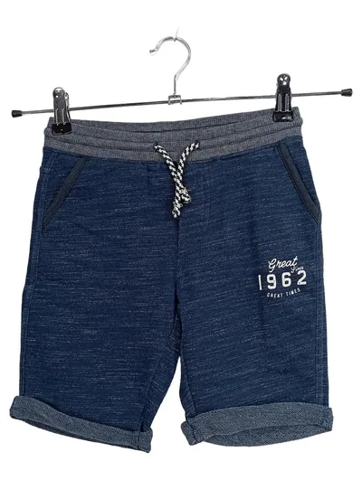WE Fashion Shorts Jungen Gr. 122 Blau Sweatshorts Baumwolle