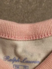 Ralph Lauren Baby Body Mädchen Gr. 74 Rosa Teddybär Wickelbody 4