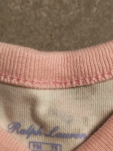 Ralph Lauren Baby Body Mädchen Gr. 74 Rosa Teddybär Wickelbody 4