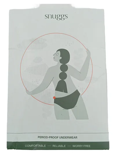 SNUGGS Periodenunterwäsche Damen Period-Proof Unterhose Schwarz Einheitsgröße