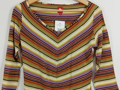 Killah Damen Langarmshirt gestreift Gr. 38/M Casual