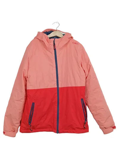 CMP Mädchen Winterjacke Gr. 164 Rosa Rot Kapuze Outdoor Jacke