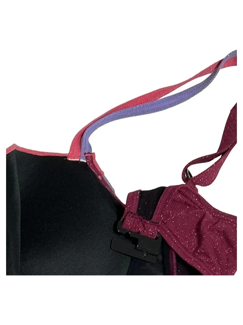 Ulla Popken Damen Bikini Set Gr. 95D Lila Glitzer Bügel NEU 4