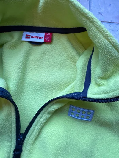 LEGO Wear Fleecejacke Kinder Gr. 158 Gelb Sportlich Outdoor Reißverschluss