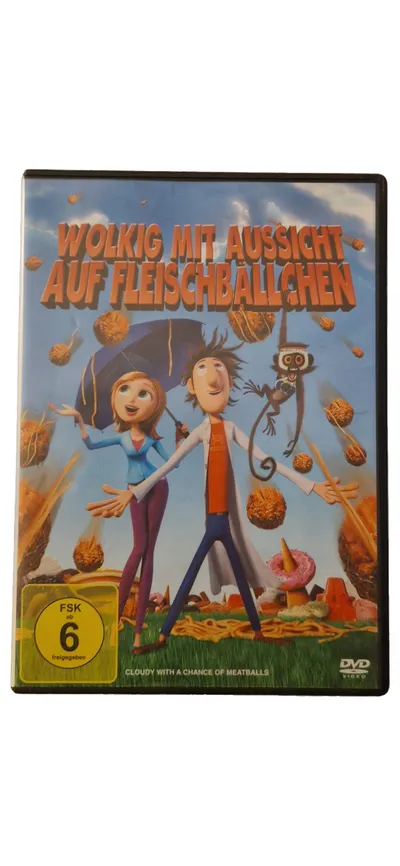 Wolkig mit Aussicht auf Fleischbällchen DVD Animationsfilm FSK 6