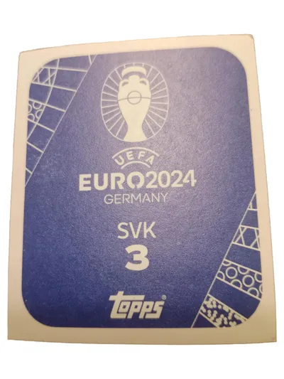 Topps UEFA EURO 2024 Sammelkarte Sticker SVK 3 Slowakei Blau
