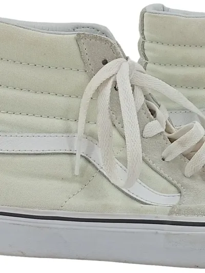 Vans Sk8-Hi High Top Sneaker Damen Gr. 39 Beige Weiß Canvas Wildleder
