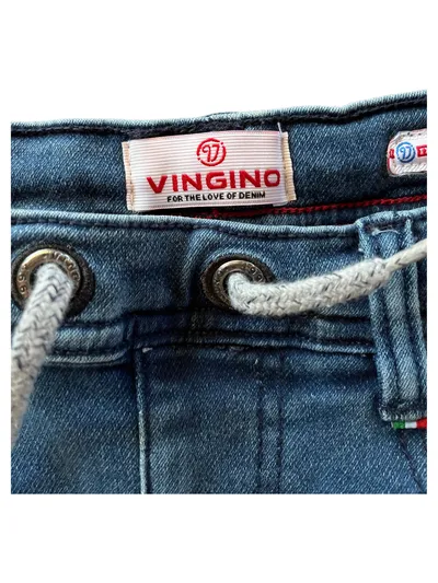 Vingino Jeans Kinder Mädchen Slim Fit Gr. 158 Blau Denim