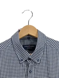 CASAMODA Herren Freizeithemd Comfort Fit kariert blau weiß Gr. XL 5