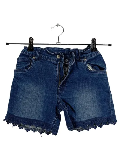 JAKO-O Jeans Shorts Mädchen Gr. 152 Denim Spitze Blau
