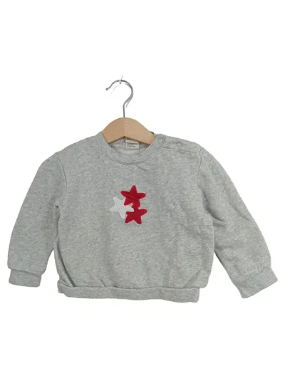 ALANA Kinder Pullover mit Sternen Motiv Gr. 86 Grau