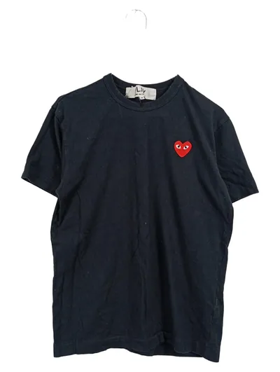 Comme des Garçons PLAY Herren T-Shirt Herz-Logo Schwarz Gr. M