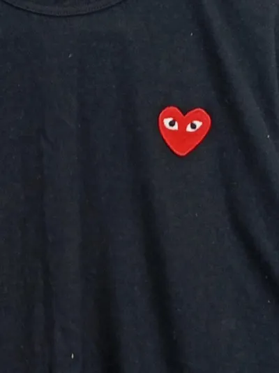 Comme des Garçons PLAY Herren T-Shirt Herz-Logo Schwarz Gr. M