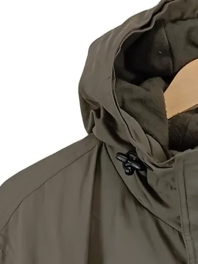 Quiksilver Anorak Outdoorjacke Herren Gr. M Oliv Kapuze Fleece