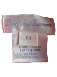 Ralph Lauren Baby Body Mädchen Gr. 6M/68 Rosa Polo Strampler 3
