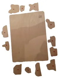 Eichhorn Steckpuzzle Bauernhof Holzpuzzle Kinder Motorikspielzeug Tiere 2