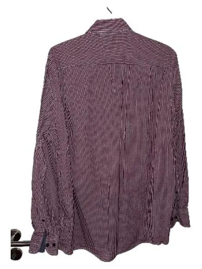 CASAMODA Herren Freizeithemd Langarm Kariert Rot Weiß Comfort Fit XL