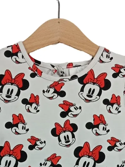 Disney Minnie Maus Kleid Mädchen Gr. 116 Tüllrock Pailletten Rot