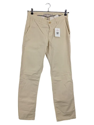 KARL LAGERFELD Chino Stoffhose Herren W31 L34 Beige Baumwolle