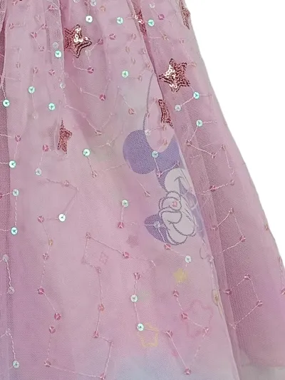 Disney Minnie Maus Kleid Mädchen Gr. 116 Rosa Tüll Pailletten Festlich