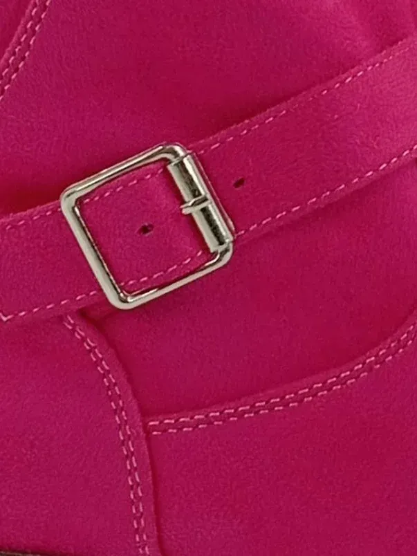 Ambellis Damen Schneestiefel Gr. 40 Pink Fell gefüttert Winterstiefel 2
