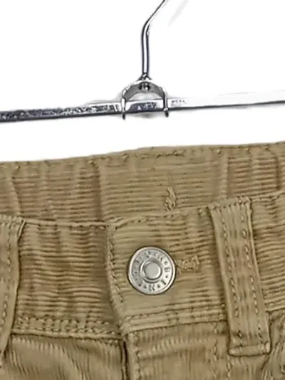 United Colors of Benetton Cordhose Kinder Gr. 110 Beige Baumwolle