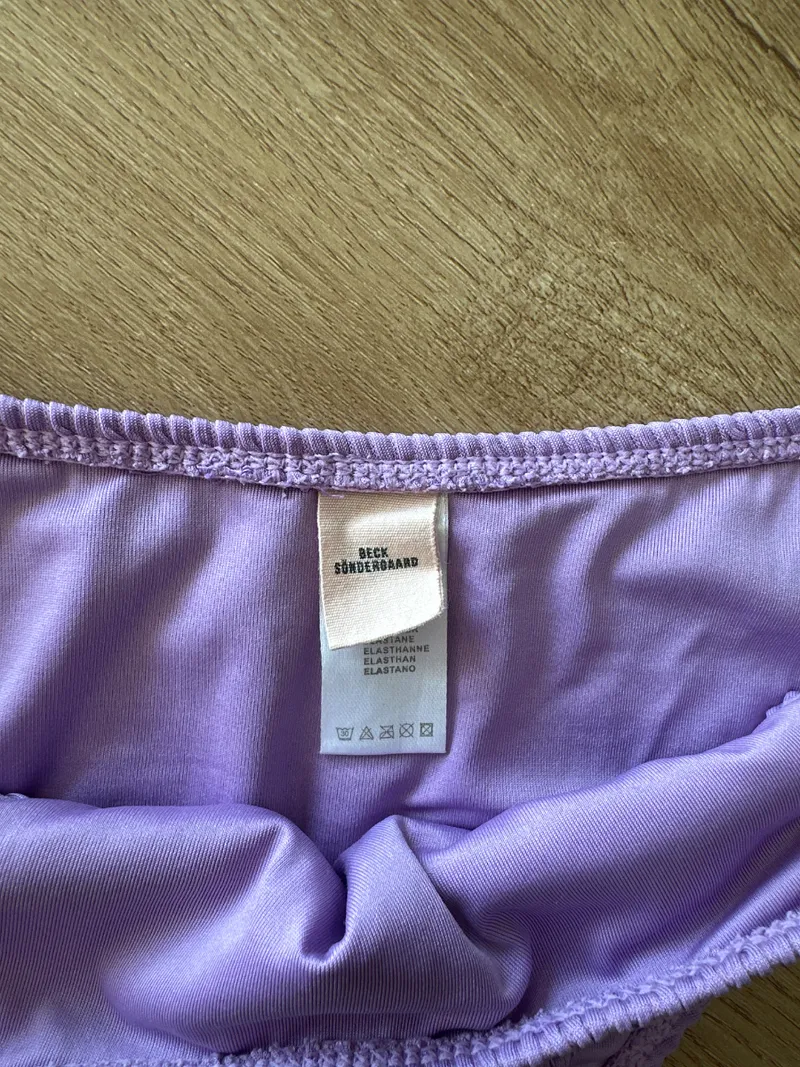 BECK SÖNDERGAARD Bikini Damen Lila Strukturmuster Gr. S Bademode 4