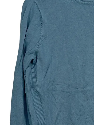 Gerry Weber Damen Pullover Gr. 38 M Blau Langarm Rundhals Basic