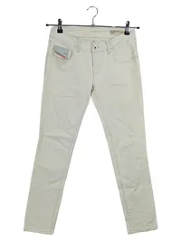 Diesel Damen Jeans Slim Fit Stretch Beige W26/L32 Hose 1