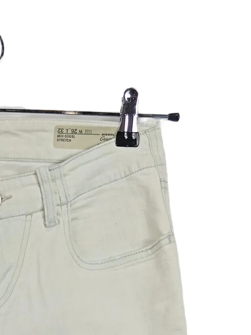 Diesel Damen Jeans Slim Fit Stretch Beige W26/L32 Hose 3