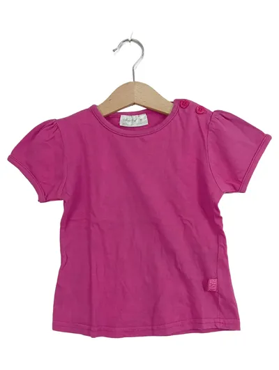 Okay Mädchen T-Shirt Gr. 86 Pink Basic Kurzarm Baumwolle