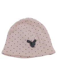 Feetje Baby Mütze Mädchen Rosa Punkte Schleife Beanie Baumwolle 1