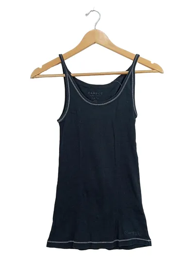 Campus by Marc O'Polo Damen Unterhemd Tank Top Schwarz Gr. M Baumwolle