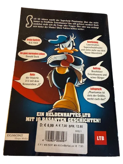 LTB Phantomias Donald Duck Comic Egmont 10 Geschichten Taschenbuch