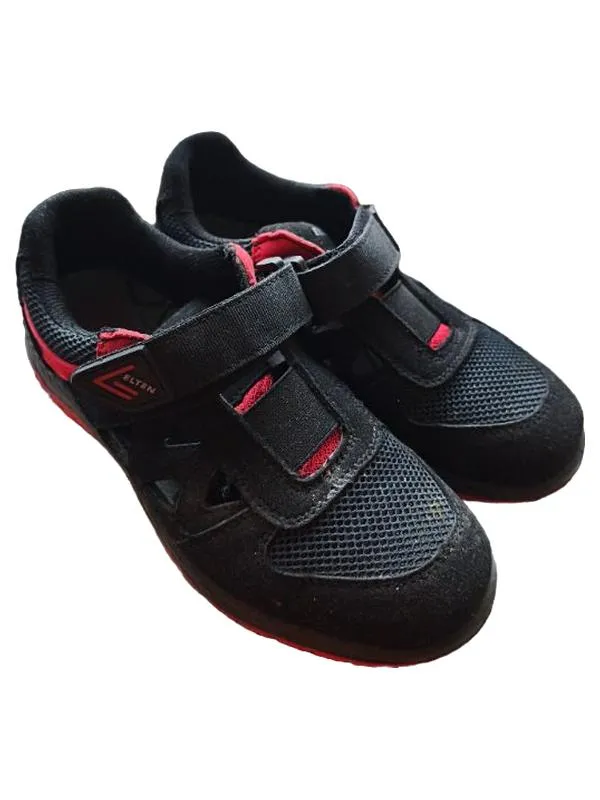 ELTEN Sicherheitsschuhe ESD Klettverschluss Gr. 39 Schwarz Rot Arbeitsschuhe 3