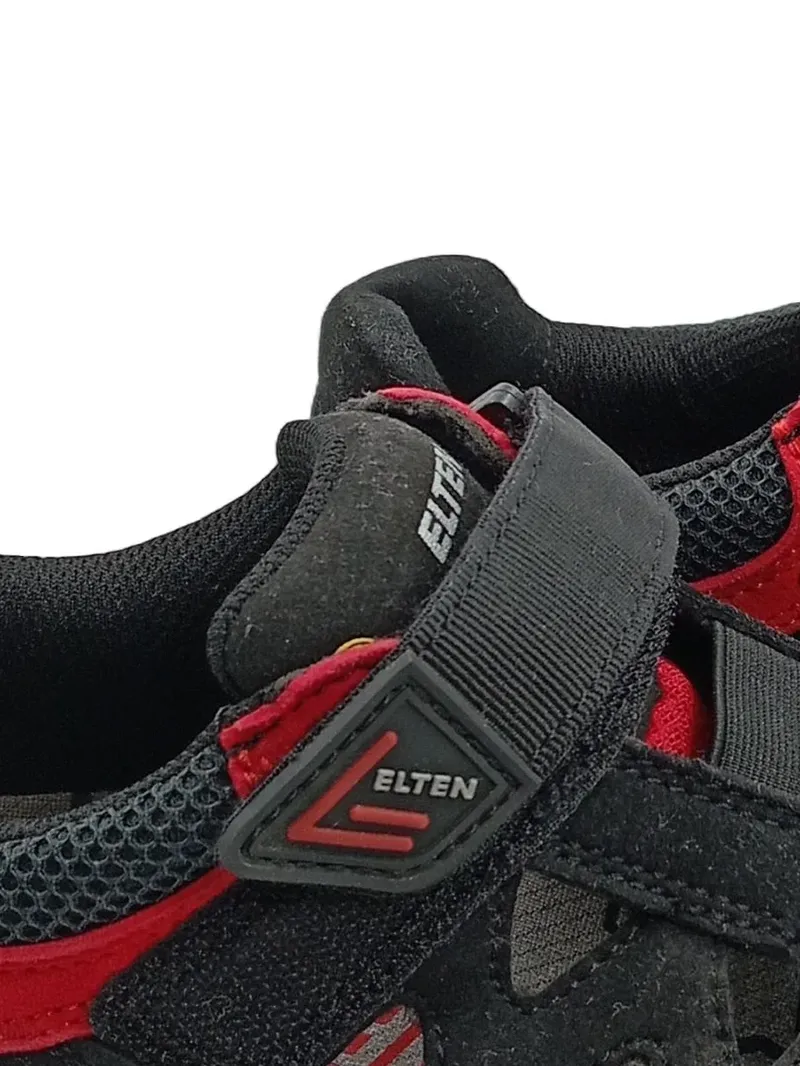 ELTEN Sicherheitsschuhe ESD Klettverschluss Gr. 39 Schwarz Rot Arbeitsschuhe 5