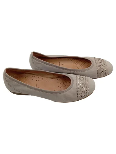 Gabor Hovercraft Ballerinas Damen Gr. 39 Beige Strasssteine Slipper