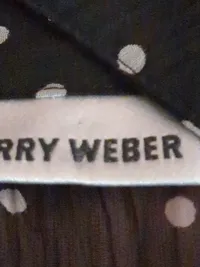 Gerry Weber Damen Bluse Gr. 38 Schwarz Polka Dots Transparent Elegant 3