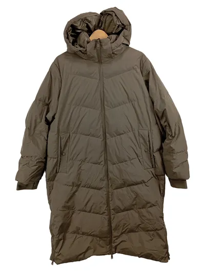 Zara Steppmantel Damen Gr. 44 XXL Braun Lang Kapuze Winter