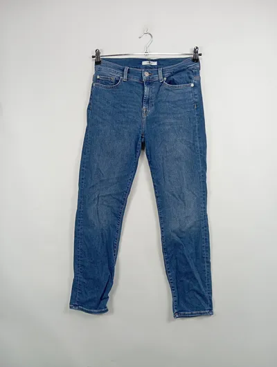 7 For All Mankind Damen Jeans Regular Fit Blau Gr. 38 W29