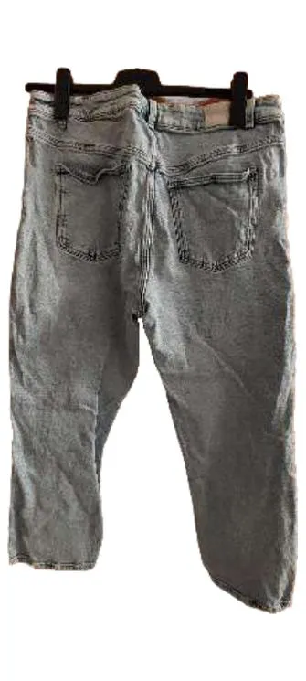 Tchibo Damen Jeans Regular Fit Blau Gr. 46 W35 Baumwolle Alltag