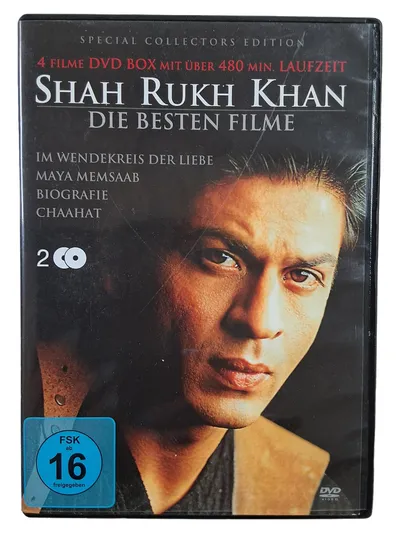 Shah Rukh Khan DVD Box 4 Filme Special Collectors Edition Biografischer Film