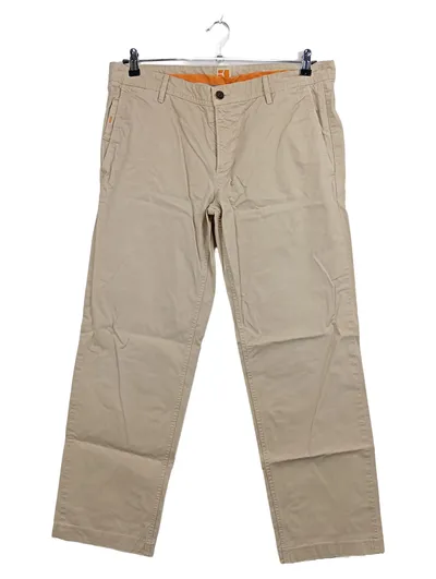 HUGO BOSS Chino Stoffhose Beige Herren Gr. W36, 52, XL Casual Baumwolle