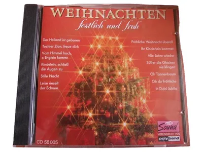 Weihnachtsmusik CD Album Stille Nacht Leise rieselt der Schnee Oh Tannenbaum