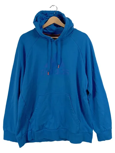 Adidas Hoodie Herren XL Blau Performance Essentials Kapuzenpullover