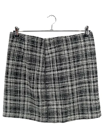 OPUS Damen Bleistiftrock Tweed kariert schwarz weiß Gr. 42 XL